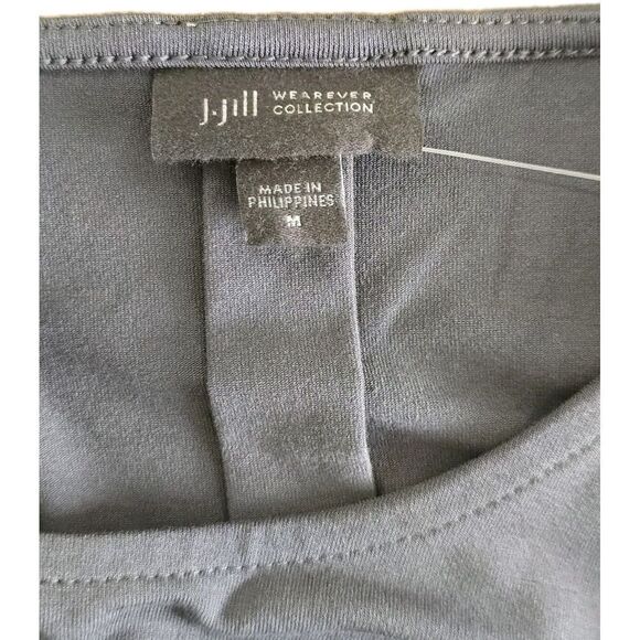 J.Jill Wearever Sleeveless Dress Womens Size Medium Gray Shift MINIMALIST - Picture 7 of 9